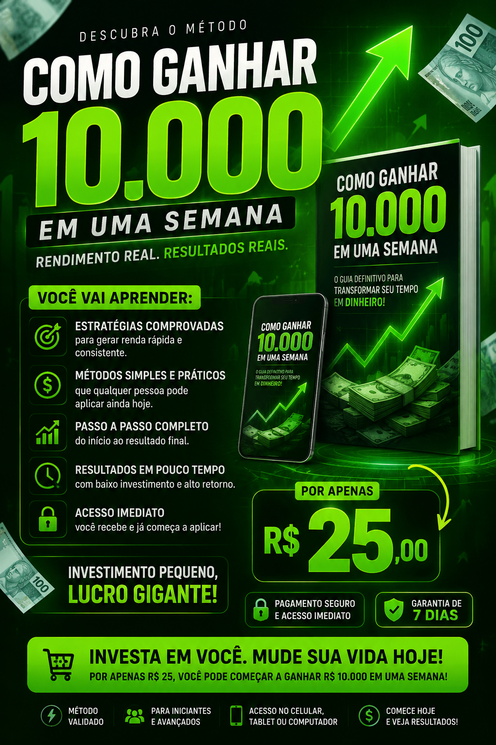 Capa do produto Como Ganhar R$ 10.000 em Uma Semana